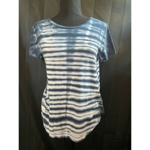 Seriously Soft Junior Blue Tie Dye‎ Tee Shirt - Size Small - Trendy Boho Chic